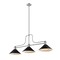 Z-Lite Melange 3 Light Chandelier, Brushed Nickel & Matte Black 725-3BN-MMB - alternate 2